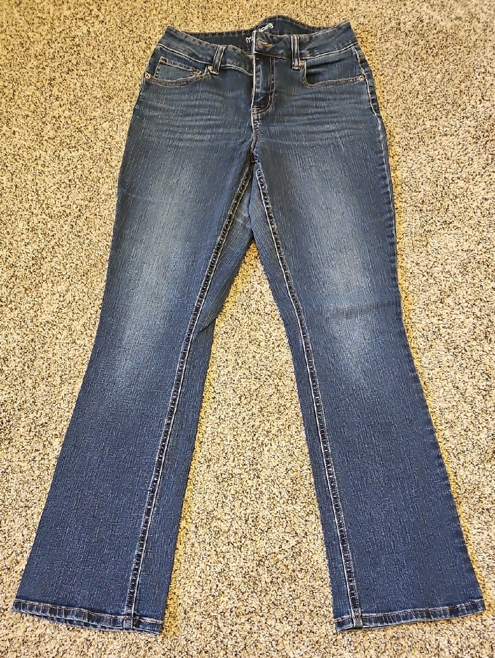 Maurices Women's Flare Jeans in Dark Blue Wash